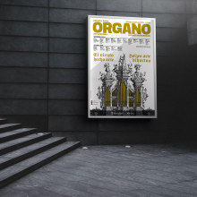 Cartel Ciclo de Órgano. Poster Design project by Olga Besga - 03.15.2019