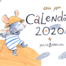 Calendar 2020. Traditional illustration, and Children's Illustration project by yulken - 12.15.2019