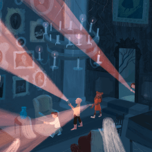 Haunted House. Digital Illustration, and Children's Illustration project by Juanita Londoño Gaviria - 11.20.2020