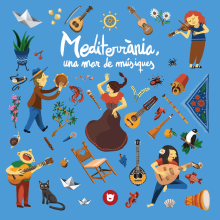 Libro "Mediterráneo, un mar de músicas". Un proyecto de Ilustración infantil de Lluis Ràfols - 17.03.2021