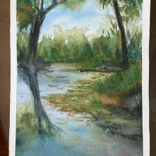 Mi paisaje en acuarela guiado por Pito Campos. Watercolor Painting project by Hugo Villegas - 03.18.2021