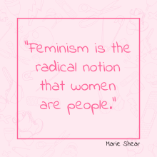 Feminist Quote - Part of a Social Media Strategy for Feminist Group. Un proyecto de Diseño gráfico, Redes Sociales y Diseño para Redes Sociales de Hadass Evron - 01.05.2019