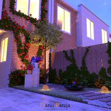 Diseño de Antejardín Casa Mirasol, Cali-Colombia. Un proyecto de Diseño de interiores, Paisajismo, Modelado 3D y Decoración de interiores de Dario Pareja Diaz - 18.03.2021