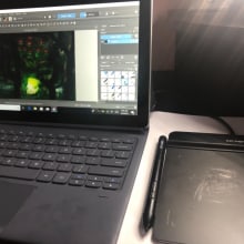 Tablet mesa digitalizadora XP-Pen Star G430S Para jogar OSU. Animation project by heigaibie123 - 03.19.2021