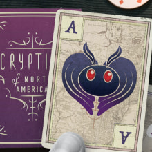 Cryptids of North America Playing Cards. Un proyecto de Diseño digital de Shaun & Lully - 22.05.2021