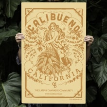 Illustrated poster for Calibueno. Un proyecto de Ilustración digital de Manuel Coelho - 23.03.2021