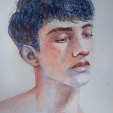 My project in Artistic Portrait with Watercolors course. Un proyecto de Pintura a la acuarela de hmmlee - 23.03.2021