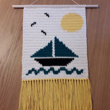 Meu projeto do curso: Intarsia crochê: teça suas tapeçarias. Un proyecto de Crochet de aisabel.francisco - 23.03.2021