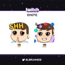 Emotes - Twitch. Traditional illustration, Social Media, and Vector Illustration project by Laura Brunneis - 03.23.2021