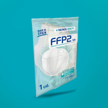 Pack Mask FFP. Een project van Packaging van Sergio C. Ortiz Guarnido - 24.03.2021
