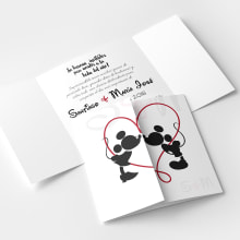 Invitación de boda. Un proyecto de Diseño gráfico de Elena Negrete Gil - 25.03.2021