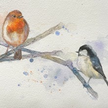 My project in Artistic Watercolor Techniques for Illustrating Birds course. Un proyecto de Pintura de Grace Wong - 25.03.2021
