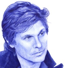 Roger Taylor. Nº 4. Duran Duran serie. Retrato a bolígrafo.. Drawing, Portrait Drawing, and Realistic Drawing project by Cristina Bustamante Runde - 07.01.2020