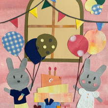 My project - A sweet birthday party . Colagem e Ilustração infantil projeto de Jennifer Su - 27.03.2021