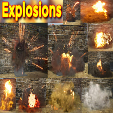 Explosions in UE4 Niagara Pack 09 in Marketplace. VFX projeto de Ashif Ali - 29.03.2021