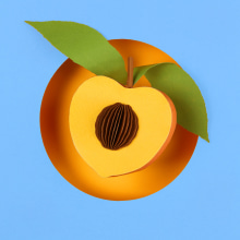 Frutas. . Un proyecto de 3D, Papercraft, Diseño de iconos y Composición fotográfica de Diana Beltran Herrera - 31.03.2021