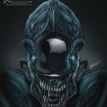 Alien illustration on Procreate. Un proyecto de Ilustración tradicional y Dibujo digital de Martin Mariano Hernandez Tena - 02.04.2021