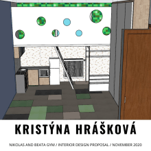 My project in Interior Design for Beginners course. Interior Architecture, Interior Design, and Decoration project by Kristýna Hrášková - 12.03.2020
