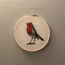 My project in Painting with Thread: Textile Illustration Techniques course. Embroider project by Ama Warnock - 04.05.2021