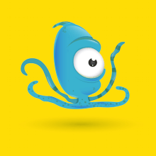 Ilustracion y diseño de Personaje: Octopus. Ilustração tradicional, Animação de personagens e Ilustração editorial projeto de TITO CAMPOS - 05.04.2014