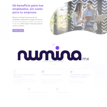 Landing Page numina. UX / UI project by Adalberto Landín - 08.01.2020