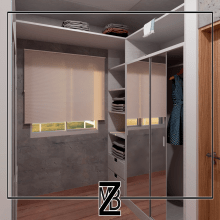 Vestidor - Dressing Room. Architecture, and 3D Modeling project by Belén Zalazar - 04.06.2021