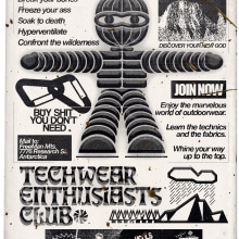 Techwear Enthusiast Club. Design, Graphic Design, and 3D Lettering project by D. Pastrana - 02.07.2021