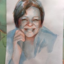 My project in Artistic Portrait with Watercolors course. Un proyecto de Pintura a la acuarela de Luisa Di Sarno - 07.04.2021