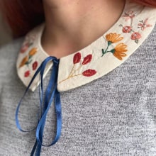 Cuellos bordados. Un proyecto de Artesanía, Moda y Bordado de Laura Jaramillo Acosta - 07.04.2021