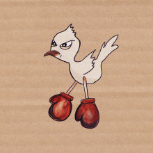 The birds.. Een project van Traditionele illustratie van Nadine Foertsch - 07.04.2021