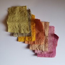 Teñido de Algodón con Tintes Naturales . Un proyecto de Teñido Textil de Karen Castellanos G - 21.09.2020