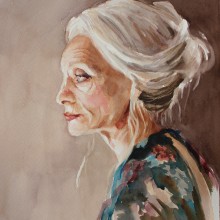 Watercolor Portraits: Age. Traditional illustration, Fine Arts, Painting, Watercolor Painting, Portrait Illustration, Portrait Drawing, and Self-Portrait Photograph project by Michele Bajona - 04.08.2021
