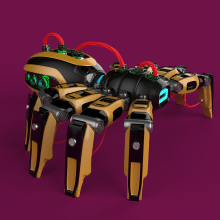  Araña robot . Un proyecto de 3D de San Lee Santiago González Hernández - 08.04.2021