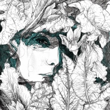María Mandrágora: portada para el libro "El caso del cuadro robado" (2017). Un proyecto de Dibujo artístico, Ilustración botánica y Dibujo digital de Bea Ortiz Wario - 29.07.2017