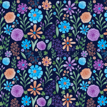 Mi Proyecto del curso: Estampados florales en acuarela con colores vibrantes. Un proyecto de Bellas Artes, Pattern Design, Creatividad, Estampación e Ilustración textil de Isabel Uribe Moya - 09.04.2021