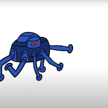 Robot Araña. Un proyecto de Animación 2D de issuslove - 09.04.2021