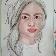 Johana: Retrato ilustrado en acuarela. Sketching project by Andrea Clark - 02.01.2021