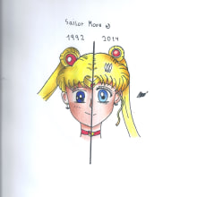 Usagi tsukino de sailor moon. Un proyecto de Ilustración tradicional, Dibujo y Manga de omar chirinos - 11.04.2021