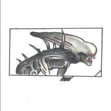alien covenant. Ilustração tradicional, Comic, e Desenho projeto de omar chirinos - 11.04.2021