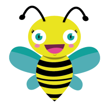Bee my love. Ilustração tradicional, Design de personagens, Ilustração digital, Ilustração infantil, e Desenho digital projeto de Nerea - 11.04.2021
