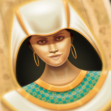 Egyptian queen vector Illustration. Un projet de Illustration traditionnelle, Illustration vectorielle, Conception d'affiches et Illustration numérique de Maduka Nirmal - 04.02.2020