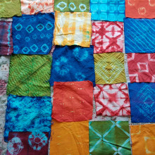 Mi Proyecto del curso: Introducción al teñido shibori. Un proyecto de Teñido Textil de ssbai8 - 11.04.2021