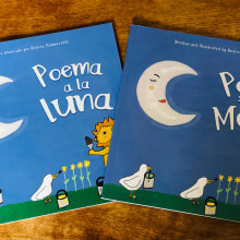 Poema a la luna cuento . Editorial Design, 2D Animation, Digital Marketing, and Editorial Illustration project by Andrea Summerskill - 11.22.2020