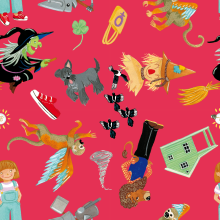 Colección Pattern Oz. Een project van Traditionele illustratie, Ontwerp van personages, Patroonontwerp, Textielillustratie y Kinderillustratie van Mònica Roca - 13.04.2021