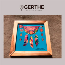 Cuadro en madera. Un proyecto de Artesanía, Creatividad, Concept Art y Dibujo artístico de Ghertheritxz Gutierrez - 13.04.2021