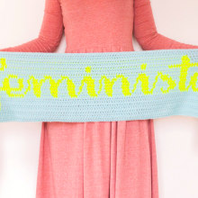 Bufanda Equipo Feminista. Un progetto di Design di Ameskeria - 14.04.2021