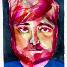 Portrait watercolor - Ale Casanova. Fine Arts, Painting, and Watercolor Painting project by Grazielle Marques - 10.28.2020