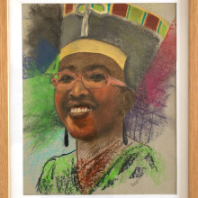 Nefertiti. Un proyecto de Pintura, Ilustración de retrato y Dibujo de Retrato de Samuel Ntim - 18.04.2021