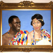 Together Forever. Un proyecto de Ilustración de retrato, Dibujo de Retrato y Pintura al óleo de Samuel Ntim - 18.04.2021