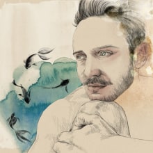 Giorgio. Ilustração de retrato projeto de Stefano Antozzi - 20.04.2021